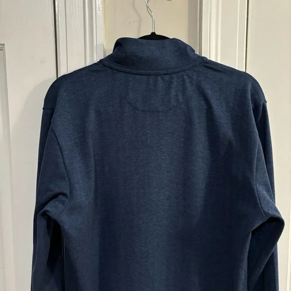 Vineyard Vines Navy Blue Herringbone Half Zip Pullover Small - Picture 5 of 9